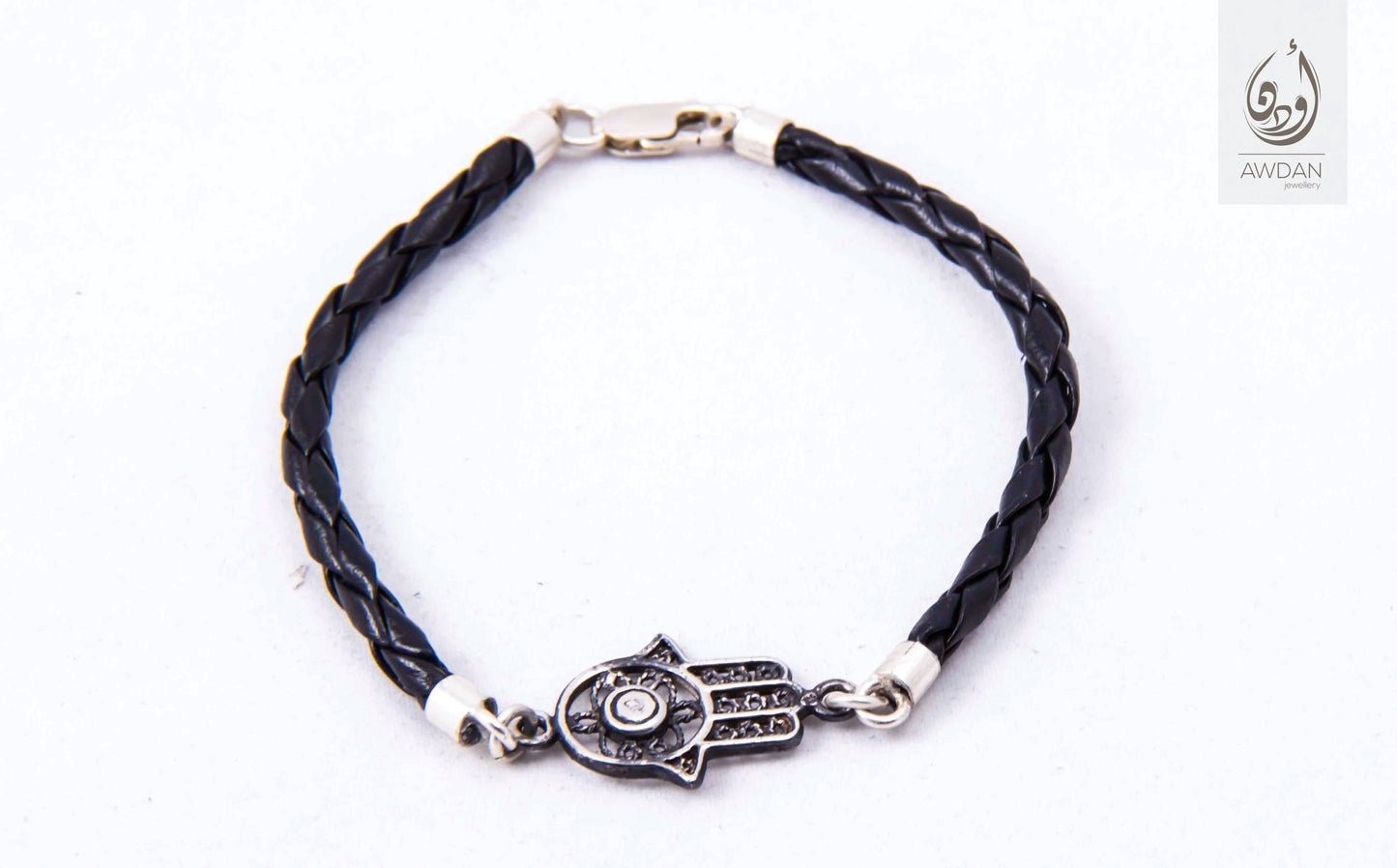 Braided Leather With Charm Bracelet