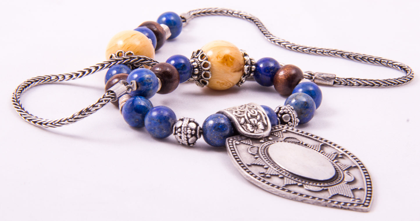 Tribal Oval Boho Necklace