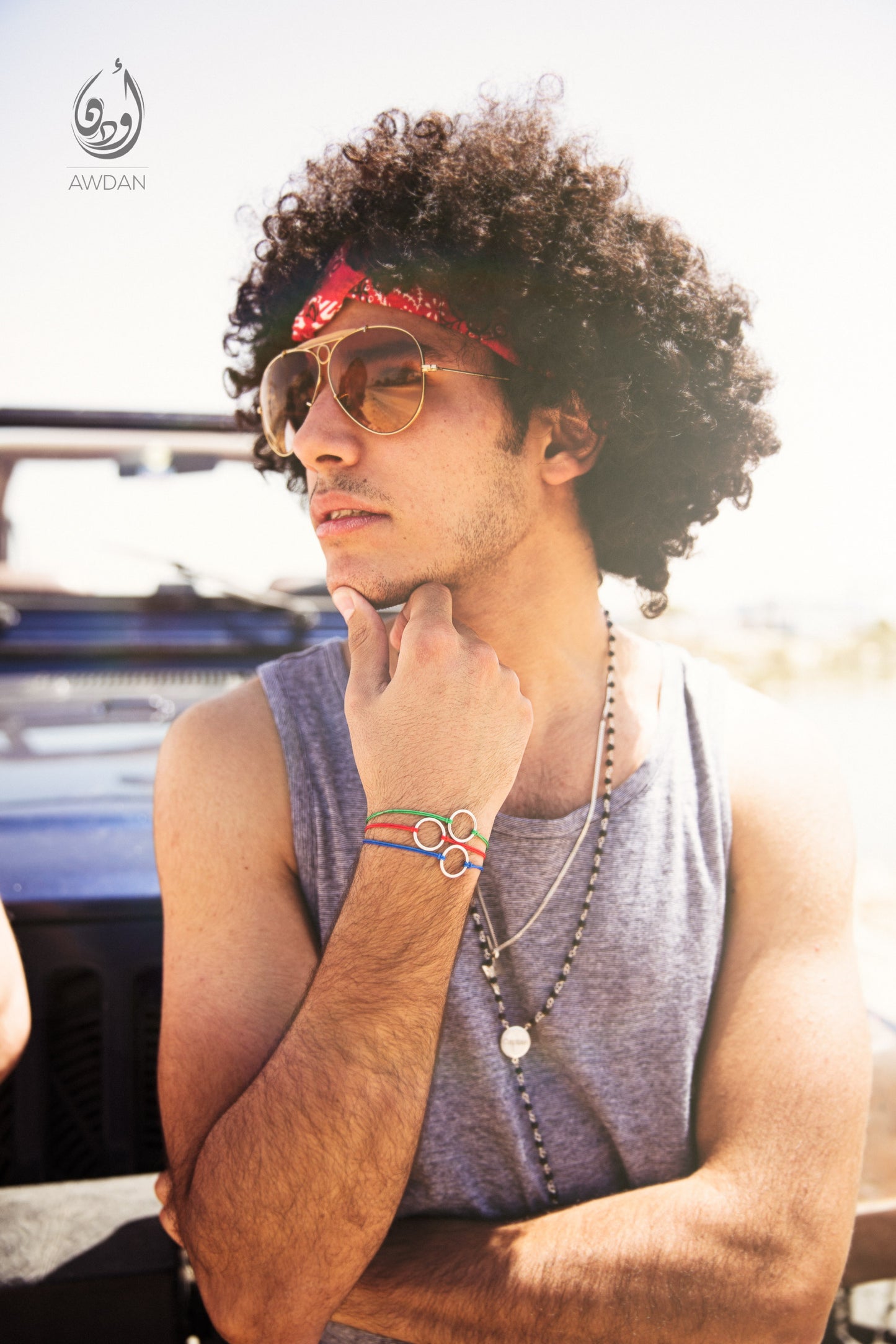 Plain Circle Coloured Threads Bracelet