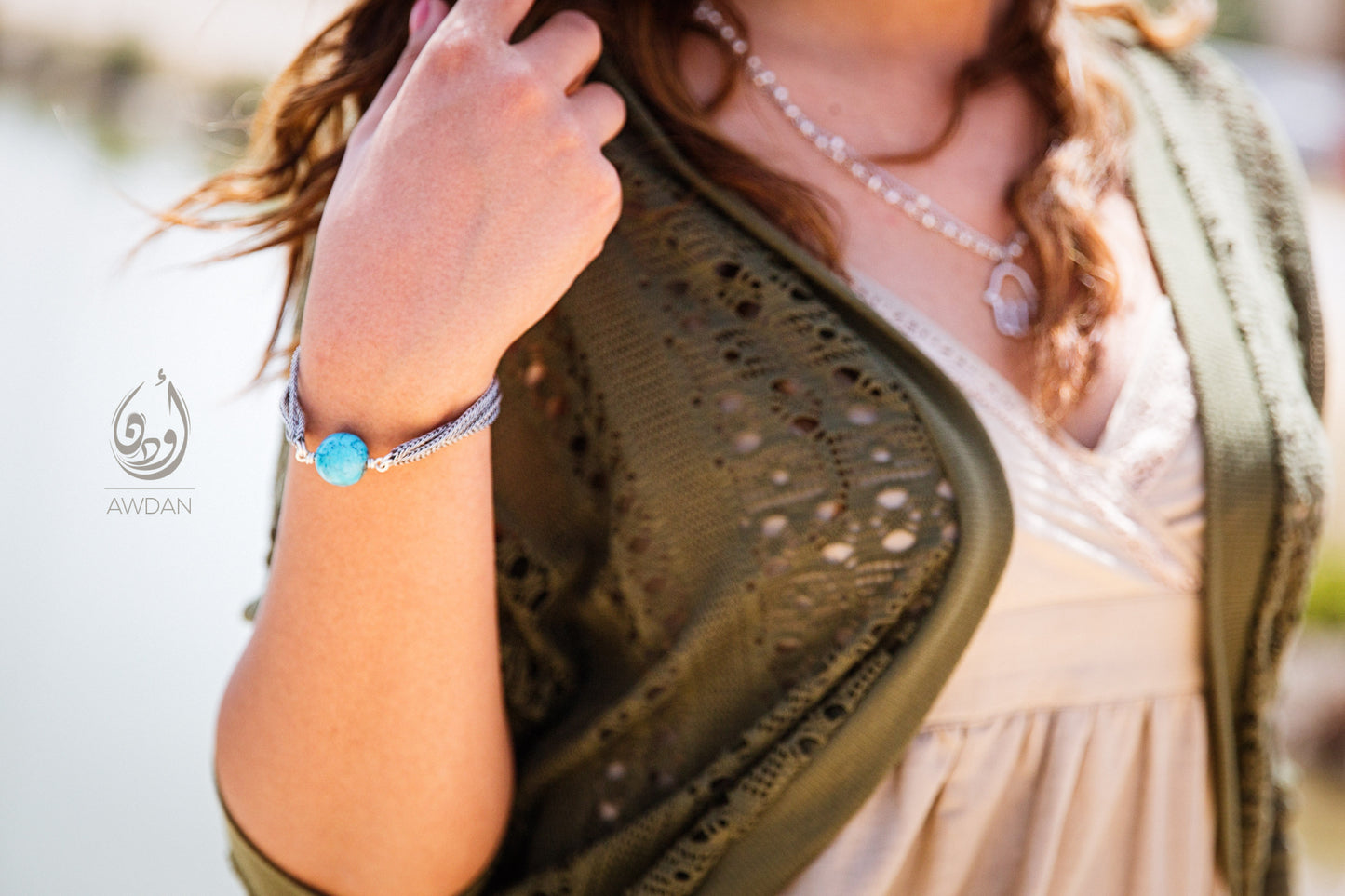 Multi Layer Bracelet with Turquoise