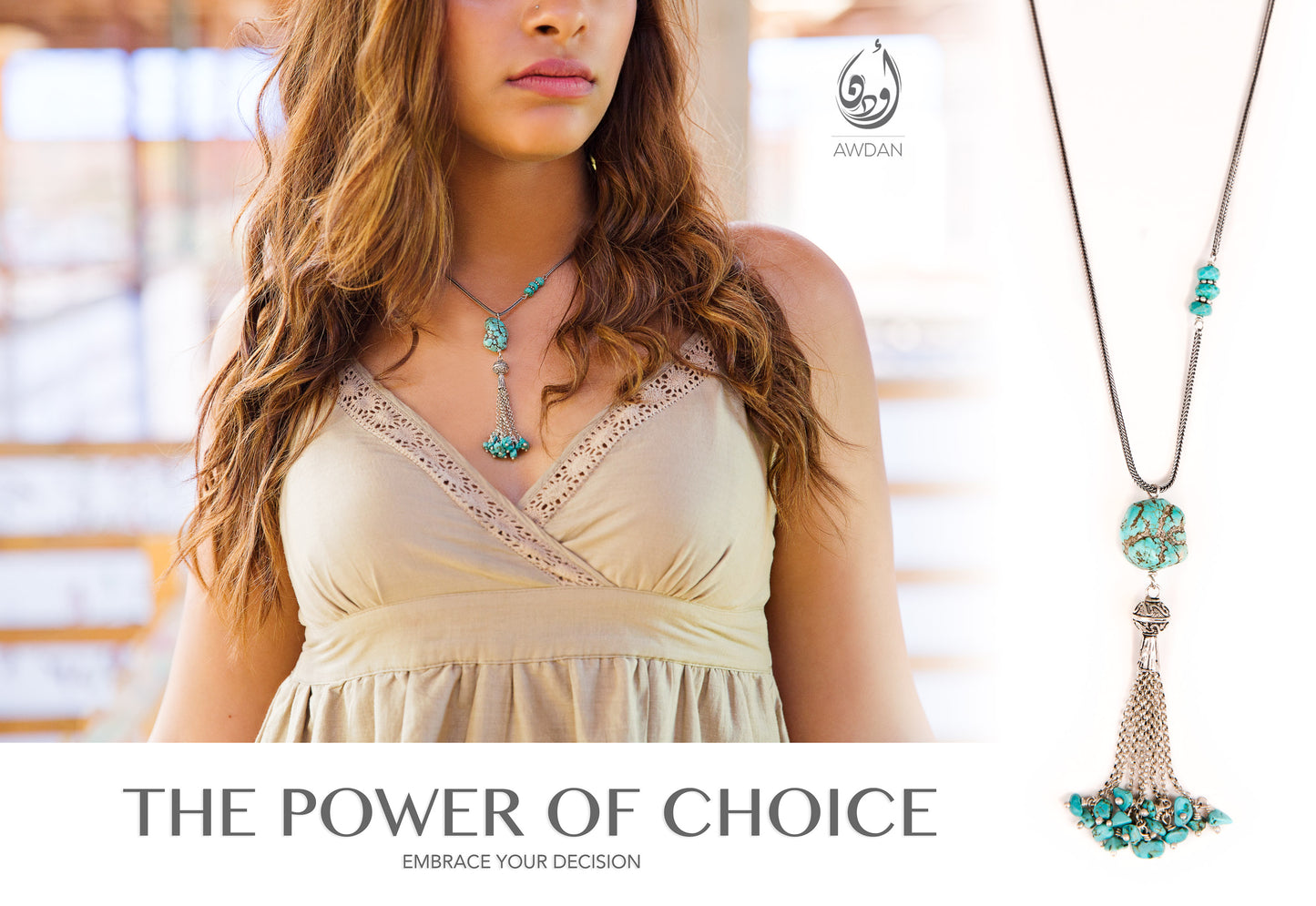 Turquoise Tassel Necklace