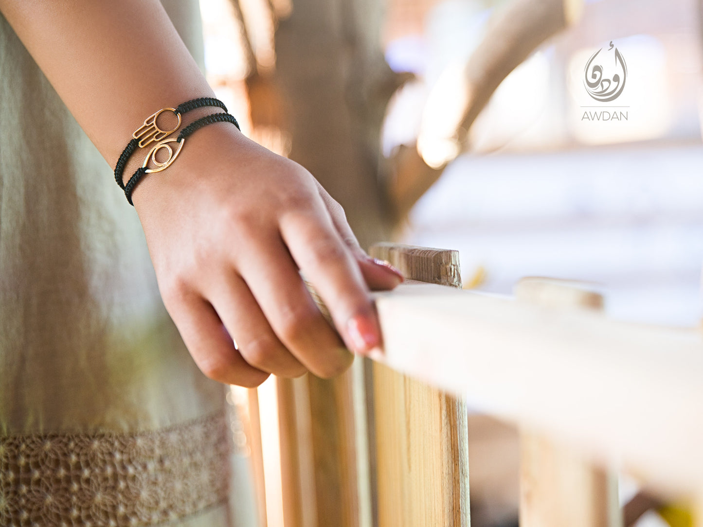 18K Gold Charm (Eye/Hand/Thunder) Bracelet