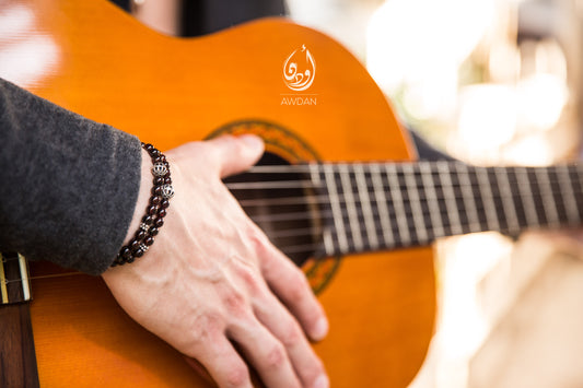 Garnet Beaded Bracelet