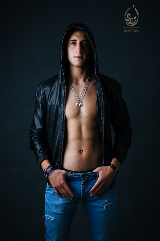 Random Pure Silver Droplet Necklace