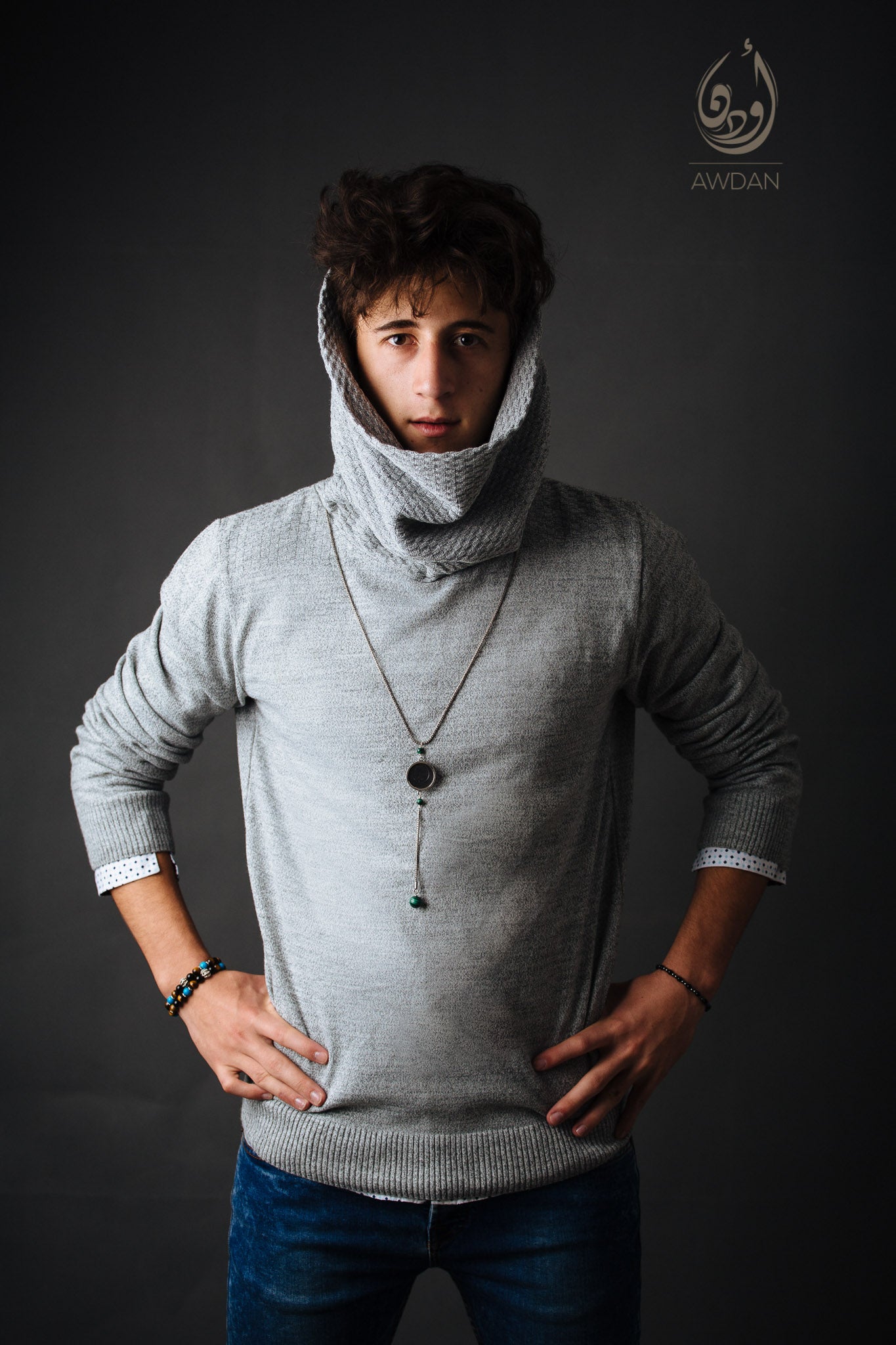 Coin and Malachite Necklace