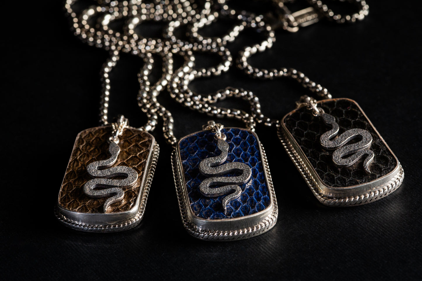 Snake Leather Necklace