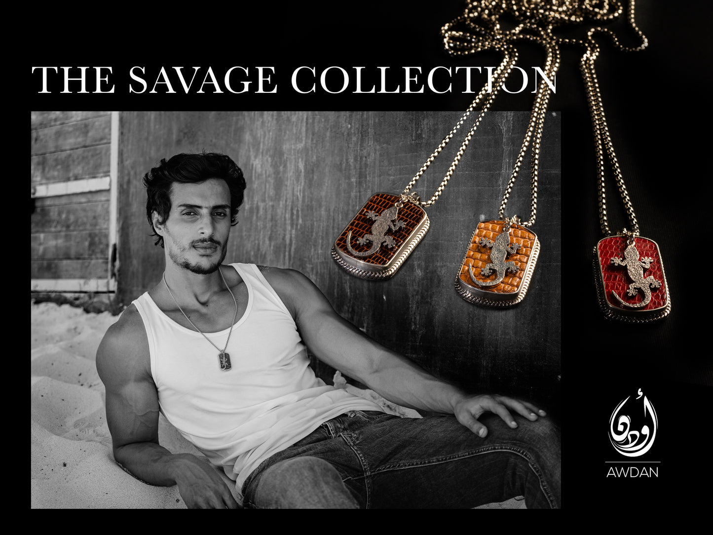 Lizard Leather Necklace
