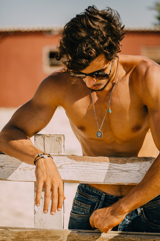 Tribal Sun Coin Bracelet