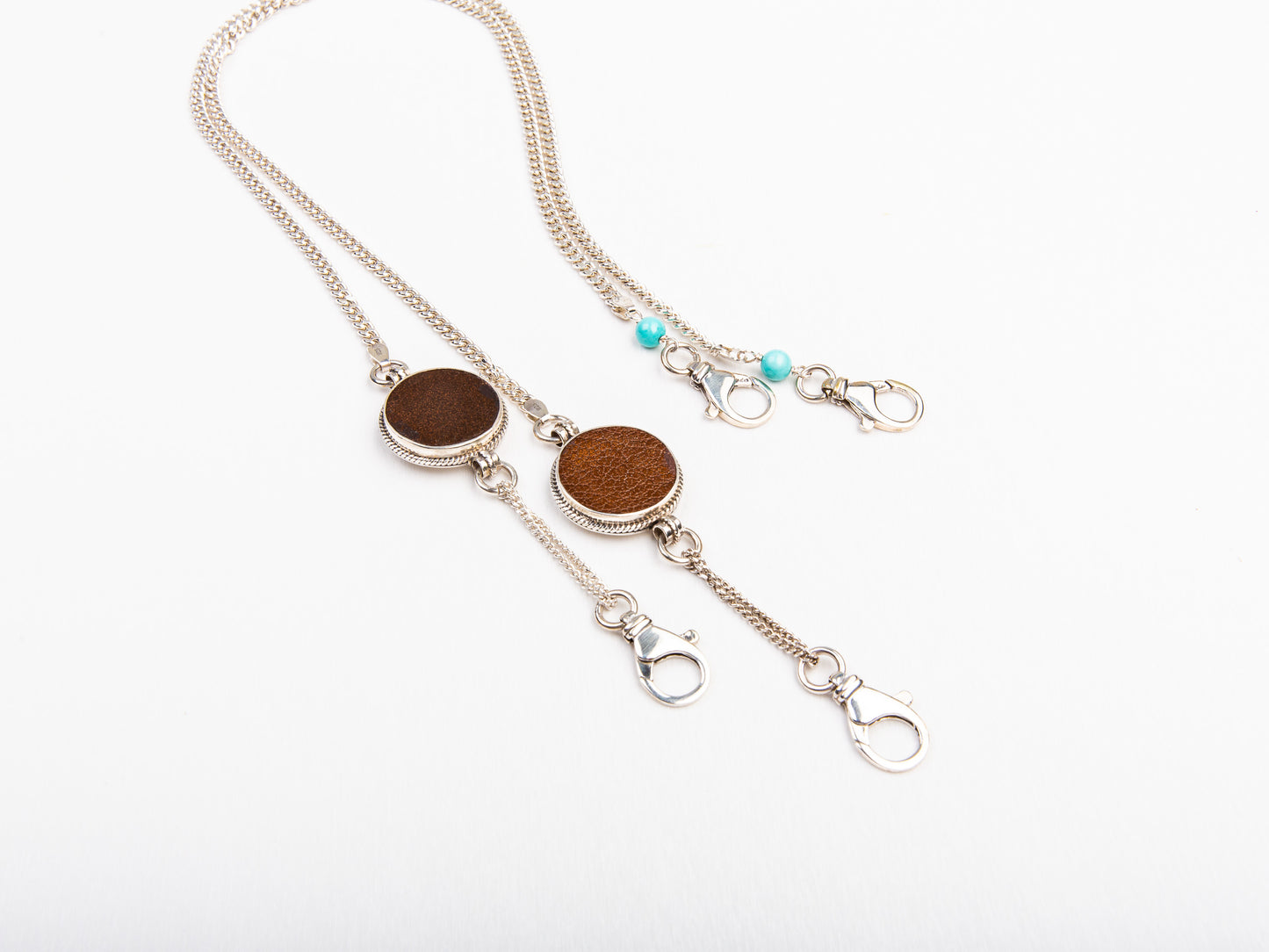 Waist Chain with Big Leather Pendant