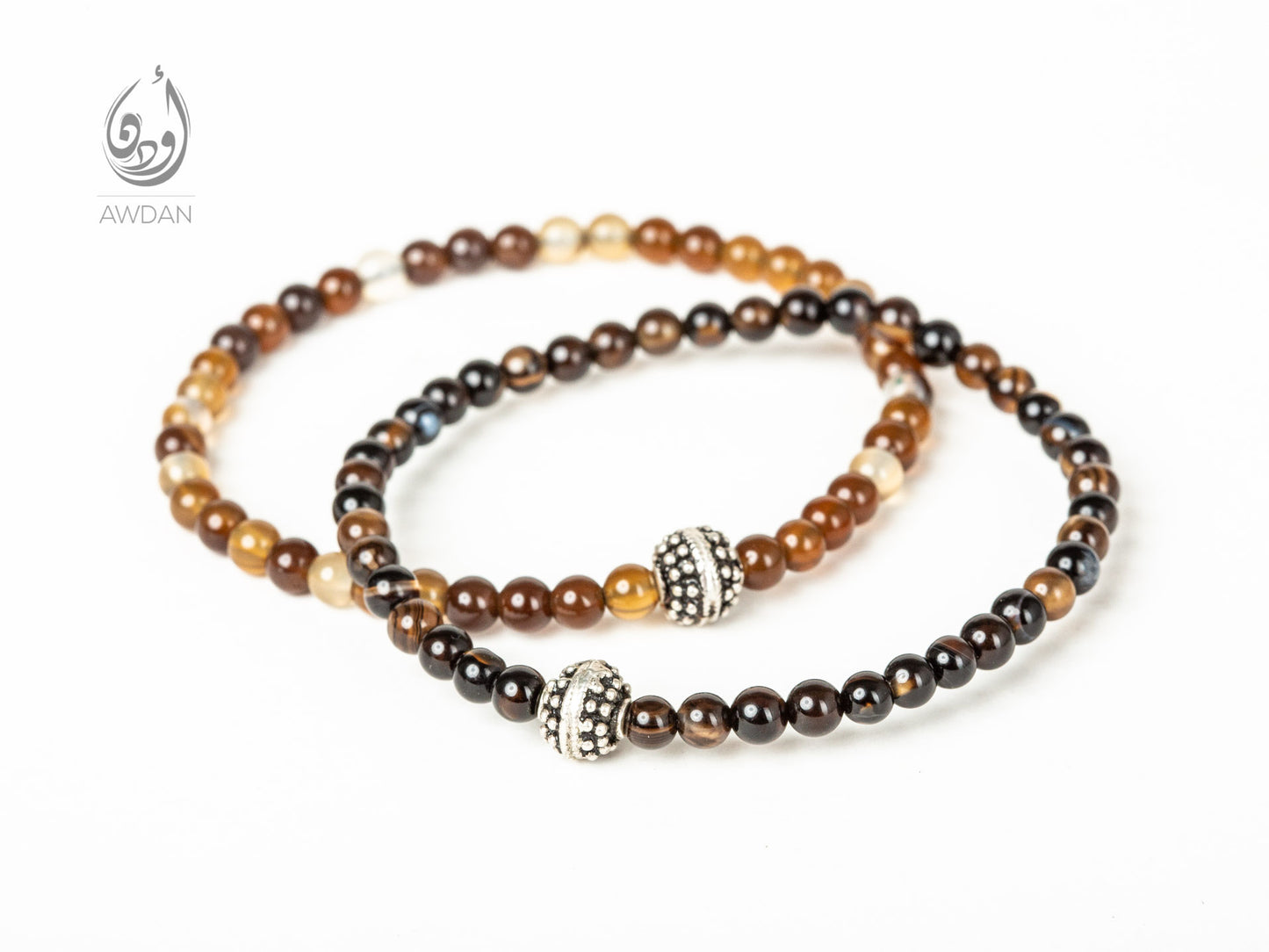 Tiny Agate Beaded Bracelet
