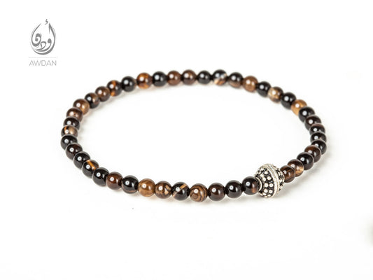 Tiny Agate Beaded Bracelet