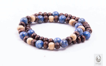 Wood and Stones Mixed Bracelet Set