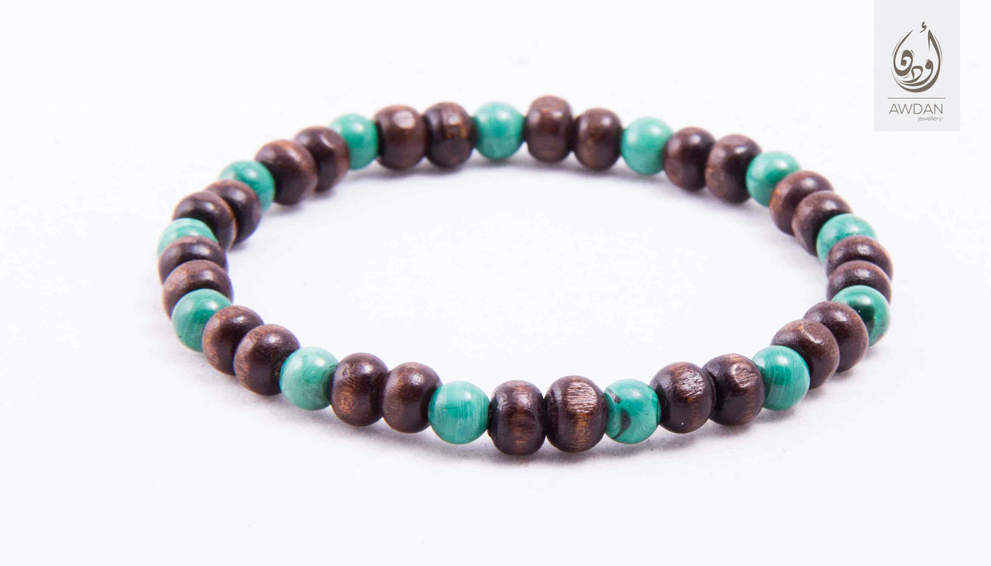 Wood And Stones Single Bracelet