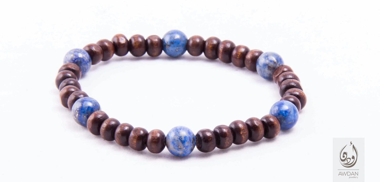 Wood And Stones Single Bracelet