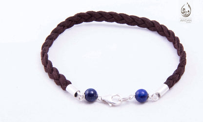 Double Stone Chamois Leather With Double Bracelet