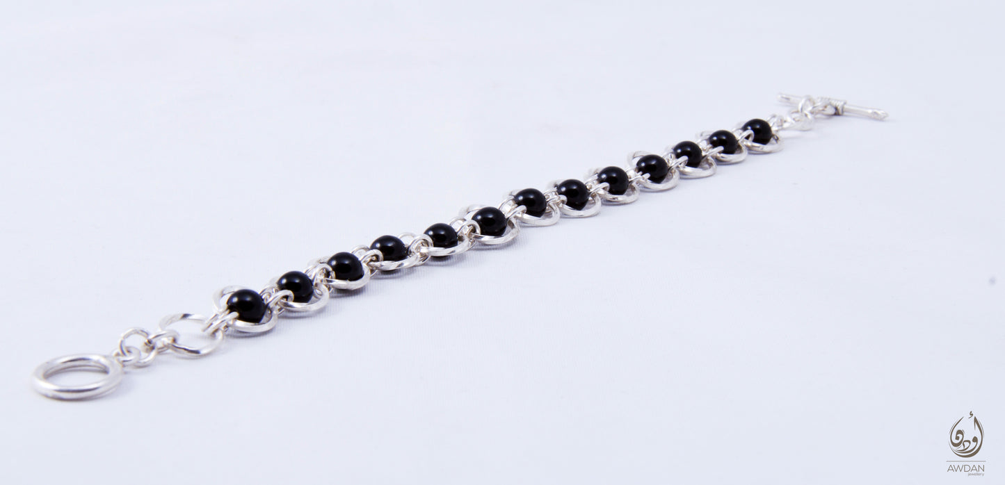 Stones Filled Circles Bracelet