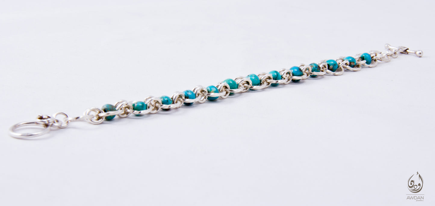 Stones Filled Circles Bracelet