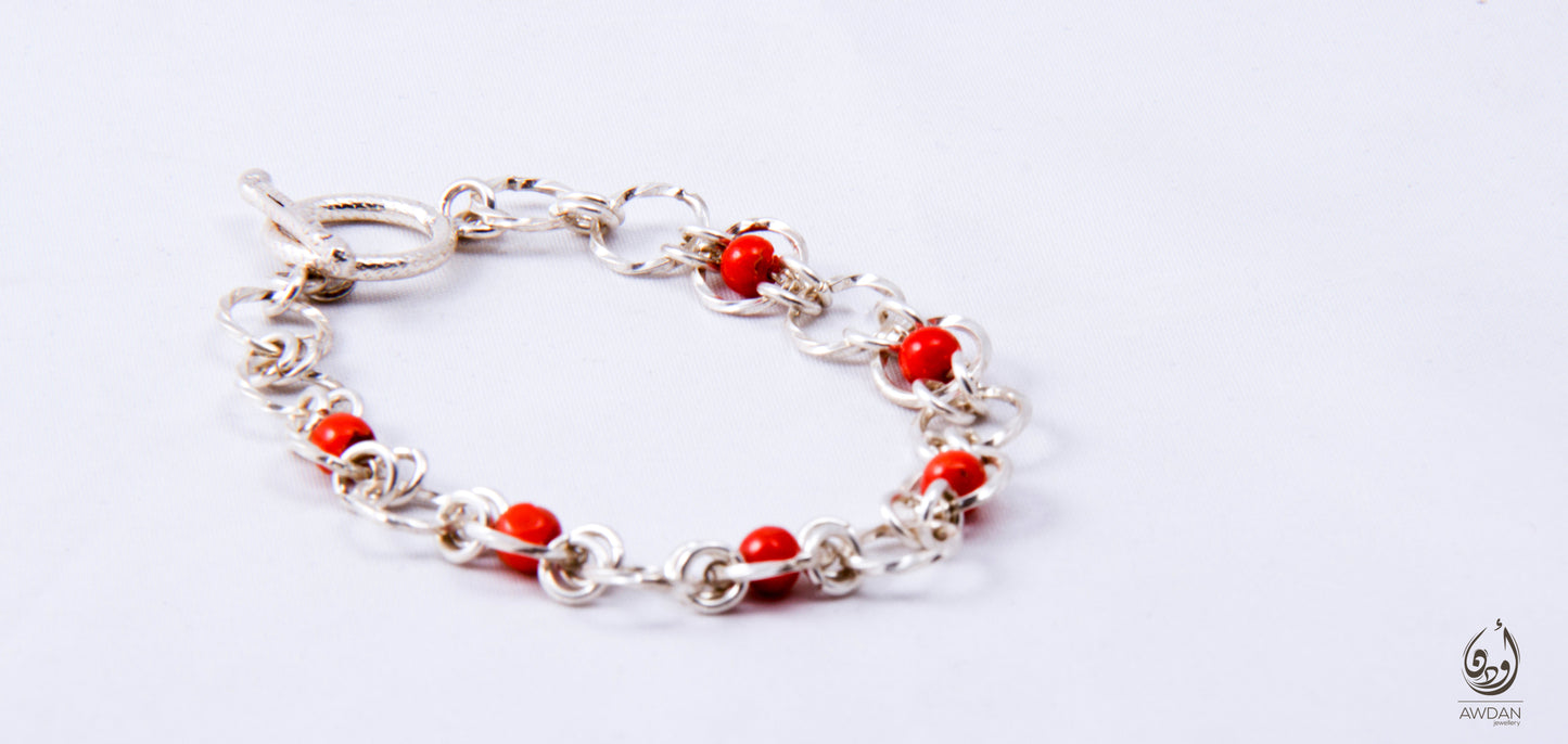 Stones Filled Circles Bracelet
