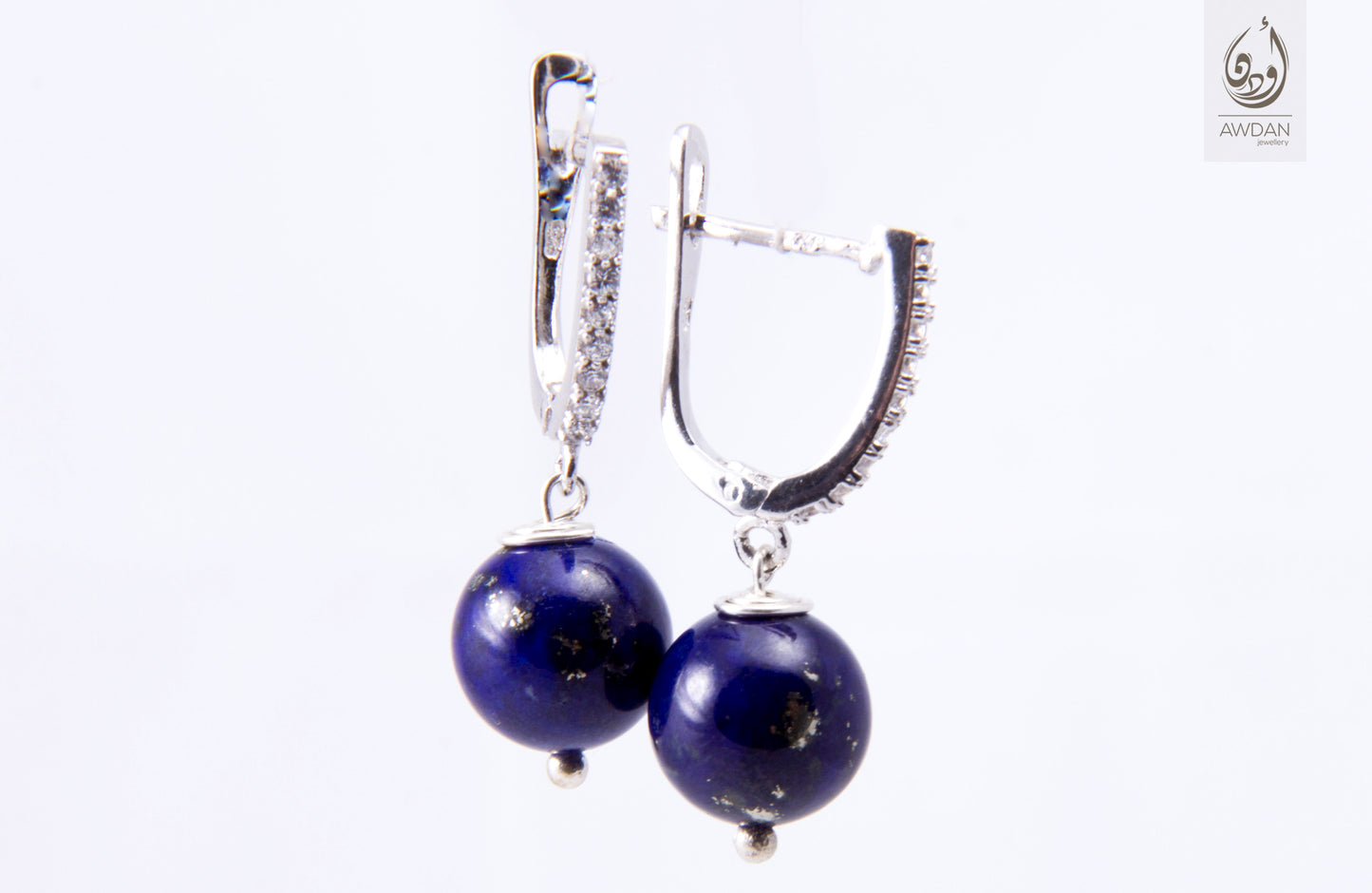 Single Stone Drop Earrings