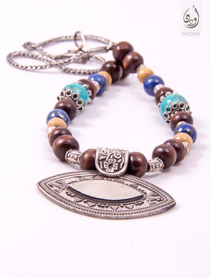 Tribal Eye Shaped Boho Necklace
