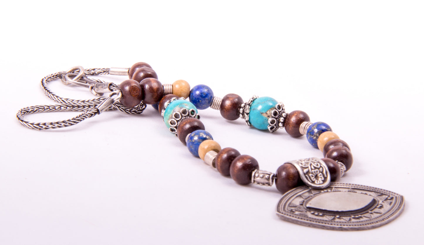 Tribal Eye Shaped Boho Necklace