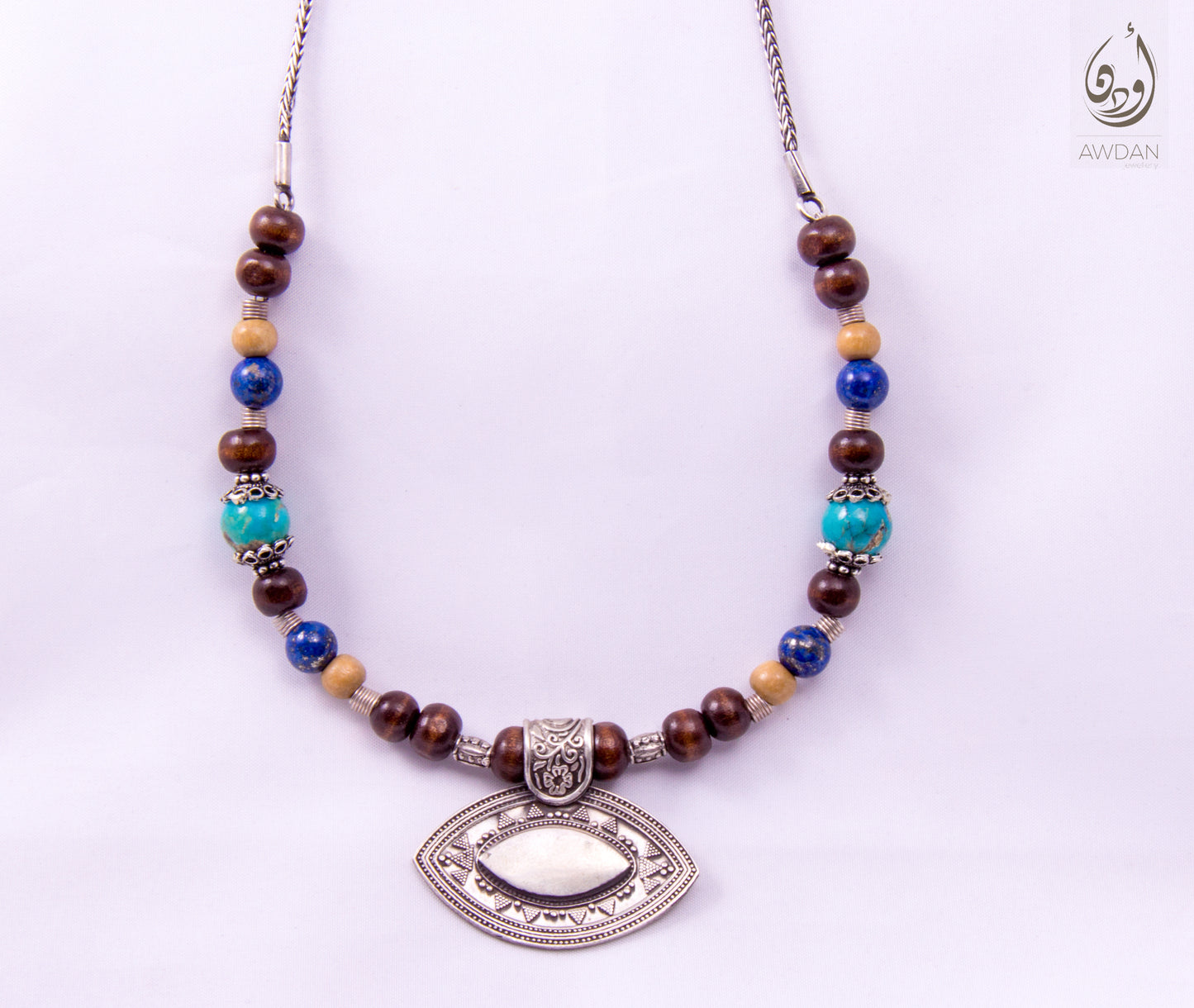 Tribal Eye Shaped Boho Necklace