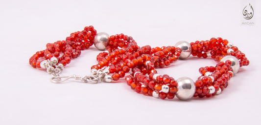 Multi Layer Carnelian Necklace