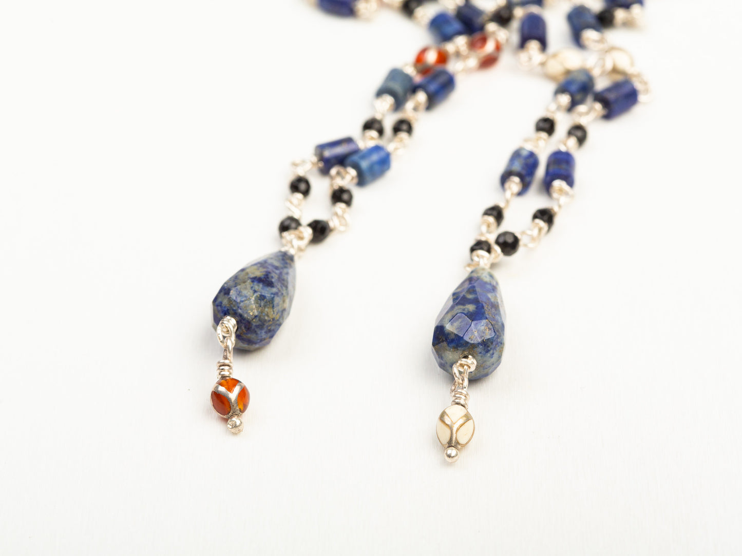 Multi Stone Rosary Necklace