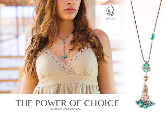 Turquoise Tassel Necklace