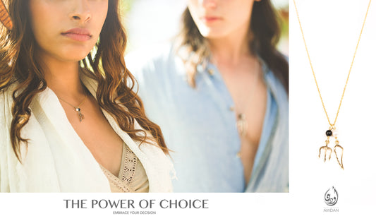 18K Gold Wing/Fork Necklace