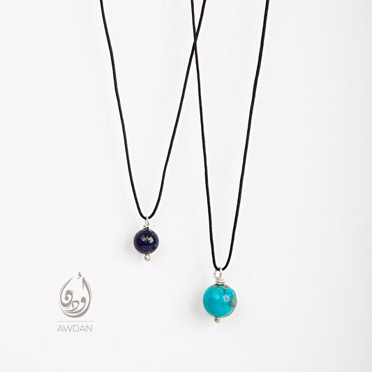 Lapis/Turquoise Bead Necklace