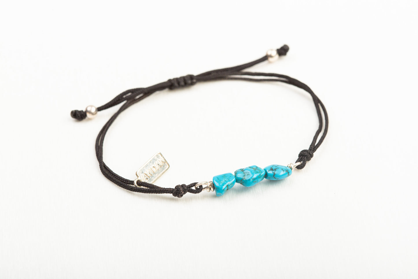 Turquoise Chunks Threaded Bracelet