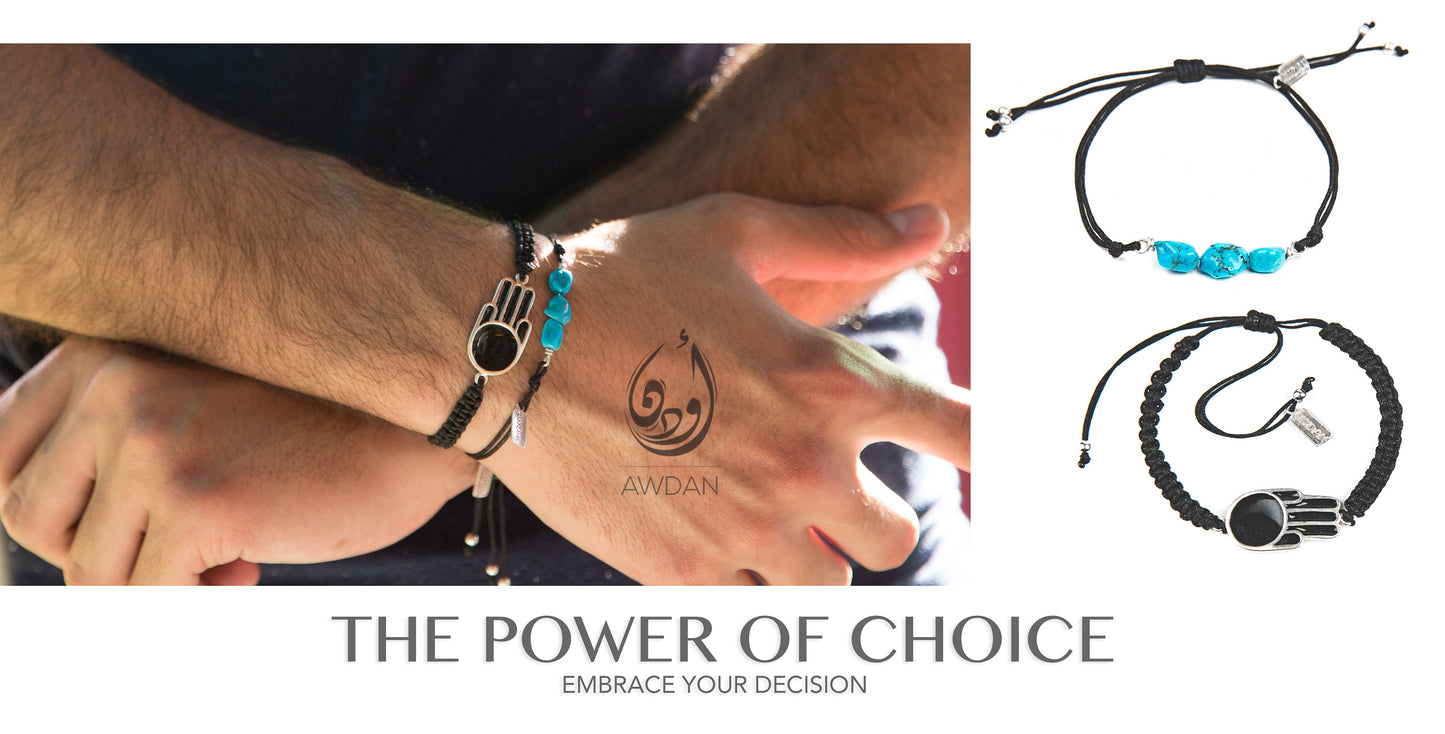 Turquoise Chunks Threaded Bracelet