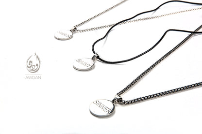 Saint/Sinner Flipping Coin Necklace