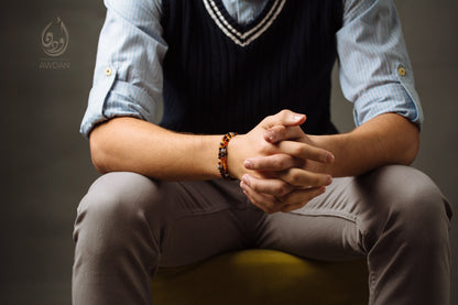 Tiny Orange Agate Bracelet