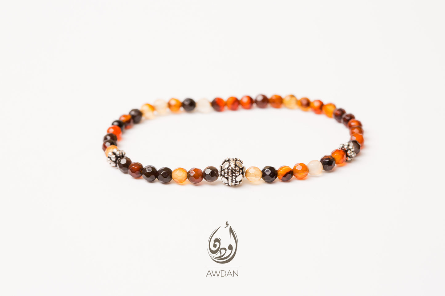 Tiny Orange Agate Bracelet