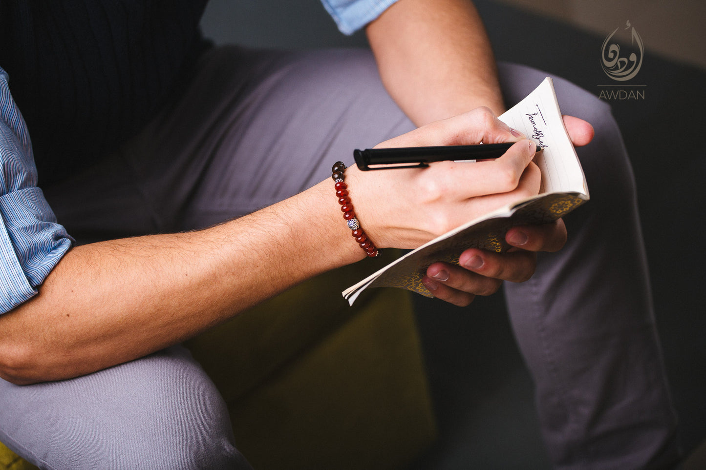 Half Wood Half Stones Bracelet
