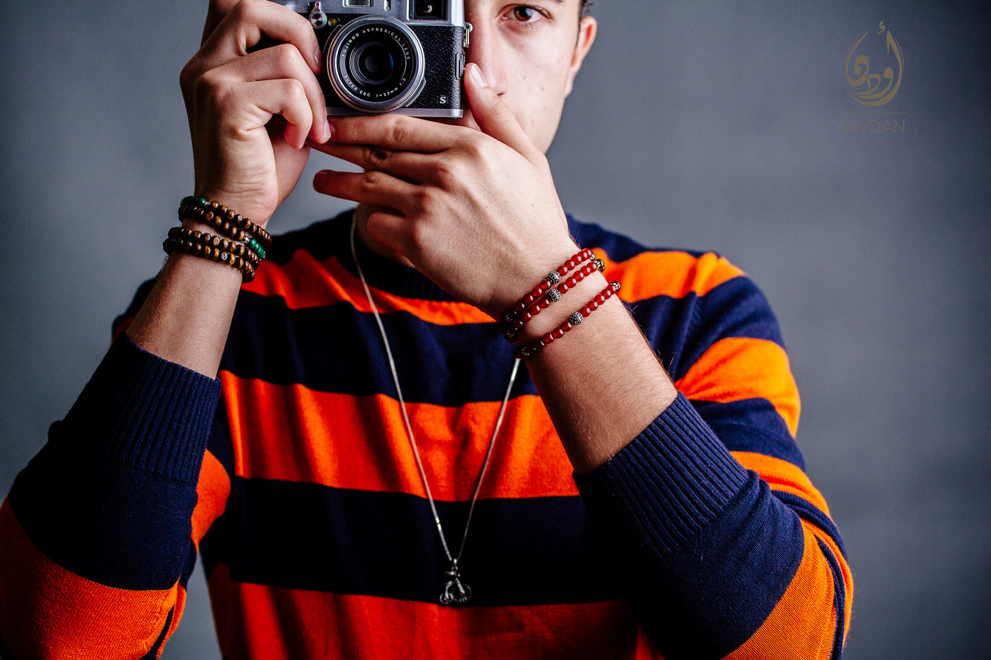 Half Wood Half Stones Bracelet