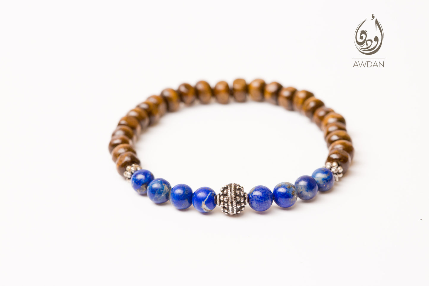 Half Wood Half Stones Bracelet