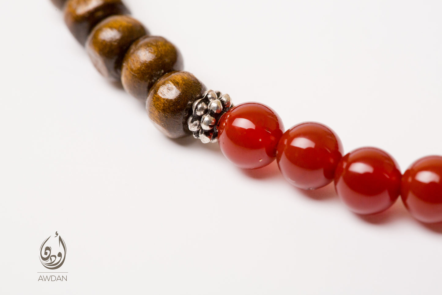 Half Wood Half Stones Bracelet