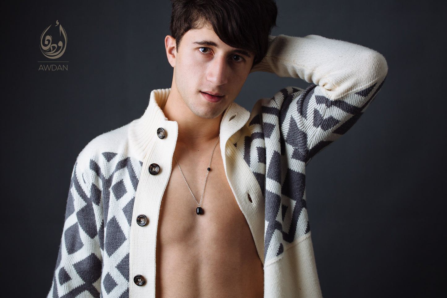 Cylindrical Onyx Necklace