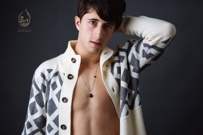 Cylindrical Onyx Necklace