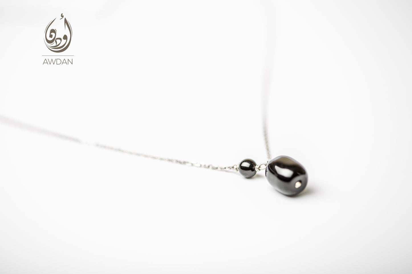 Cylindrical Onyx Necklace