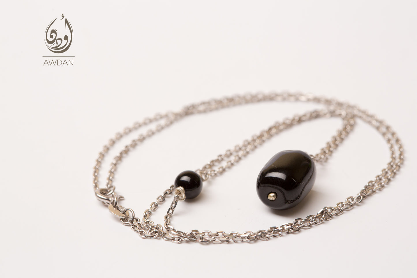 Cylindrical Onyx Necklace