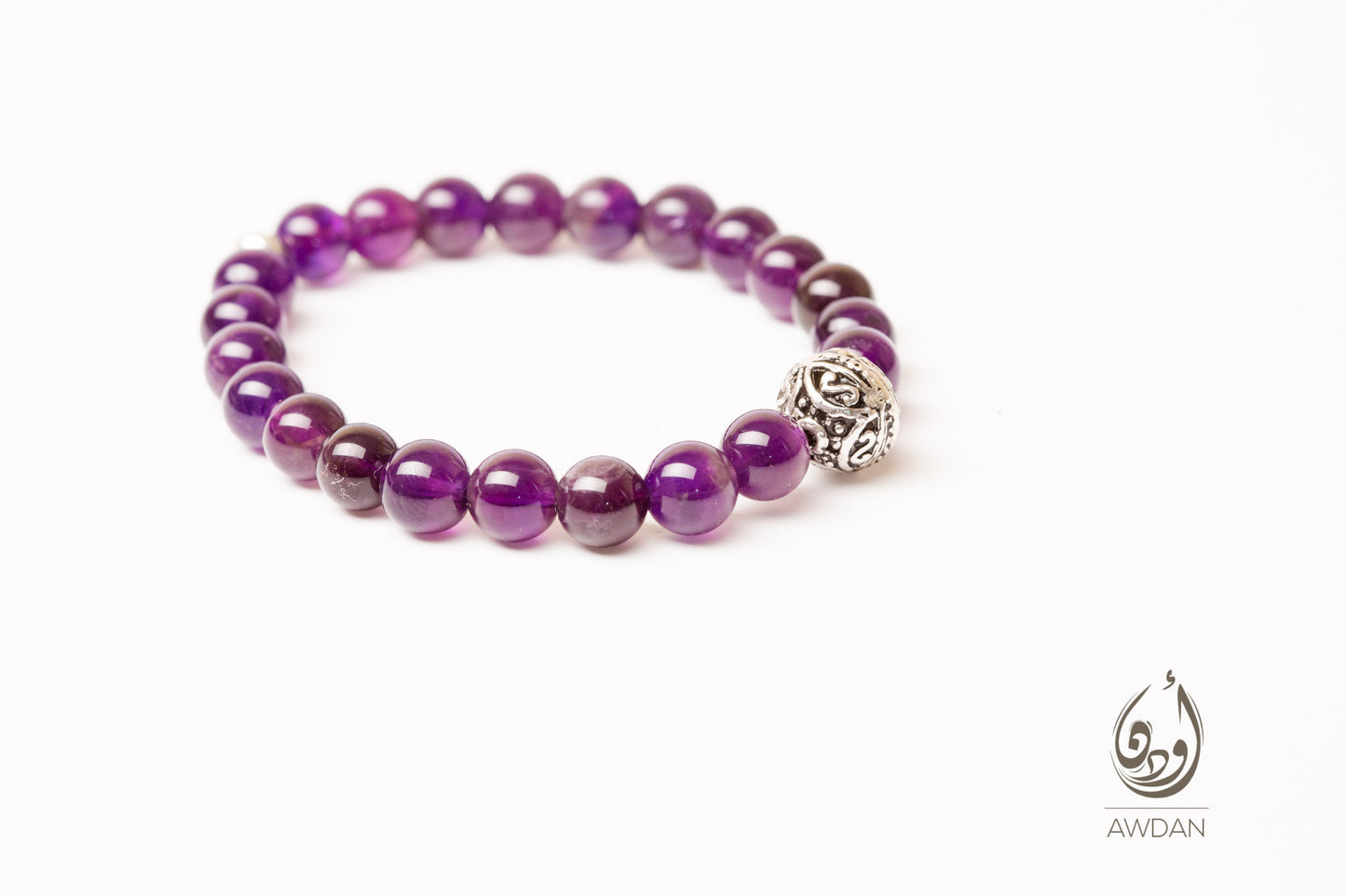 Amethyst 8mm Beads Bracelet