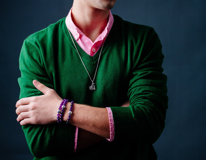 Amethyst 8mm Beads Bracelet