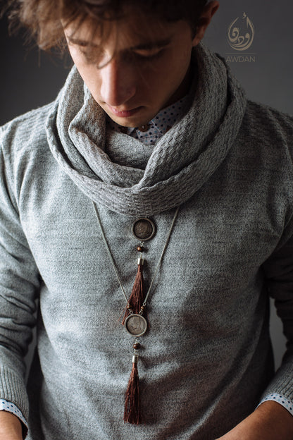 Coin and Tassel Necklace