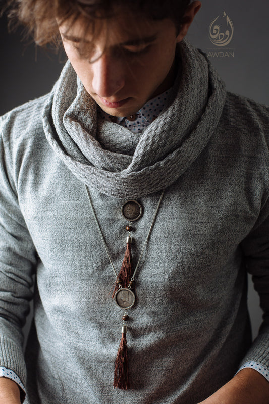 Coin and Tassel Necklace