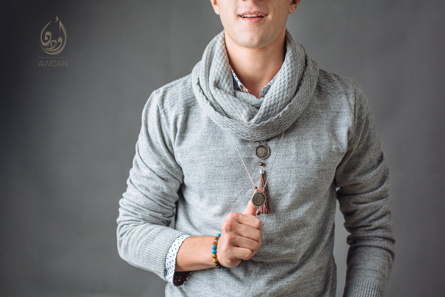 Coin and Tassel Necklace