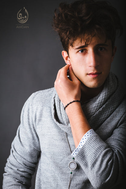 Coin and Malachite Necklace